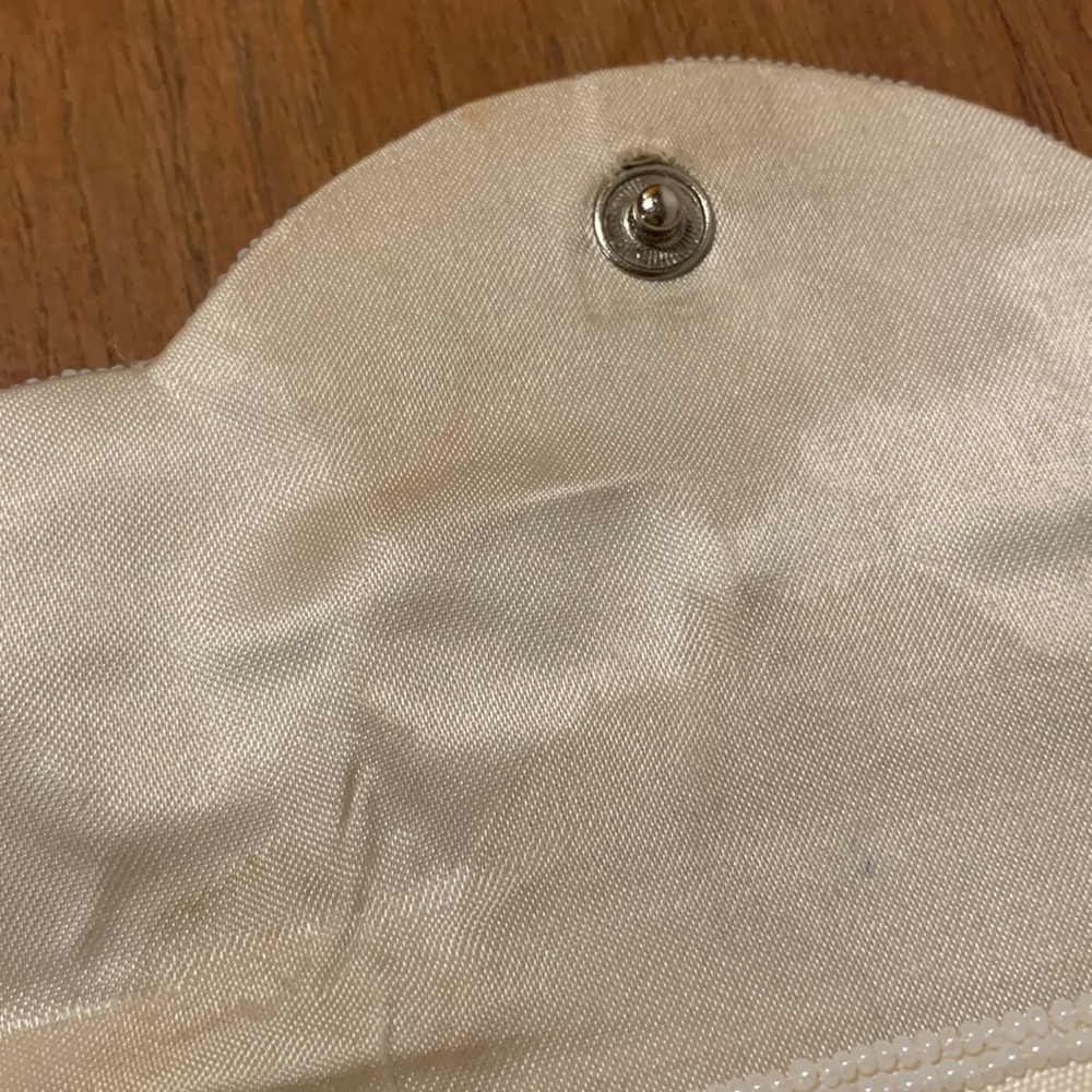 Vintage Ivory Beaded Evening Clutch Bag - Picture 12 of 12